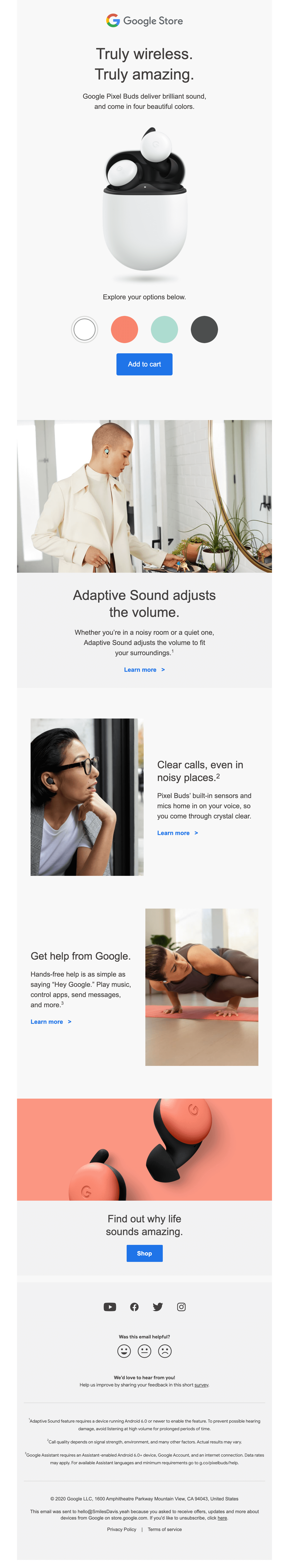 Google Store &mdash; Email Crash Test