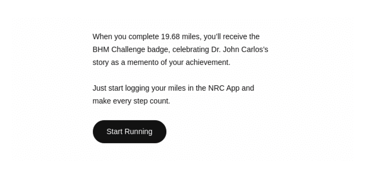 Call-to-Action to join the Nike Run Club &mdash; Email Crash Test